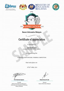 BIC_CERTIFICATE 2016_TEACHER KPM_SAMPLE